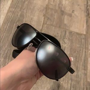Dillon Optics Matte black sunglasses.
